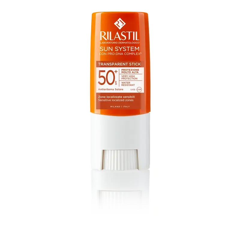 Sun system 50+ stick transparent