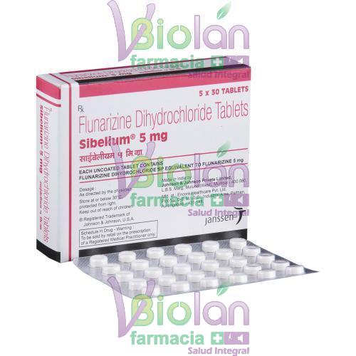 Sibelium 5 Mg 30 Comprimidos