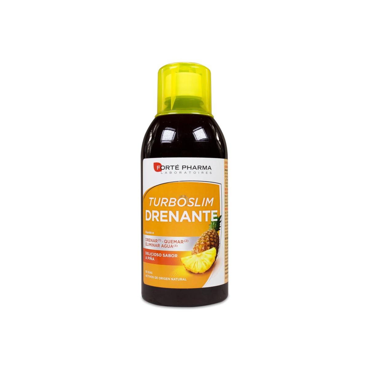 Botella de Slim Drenante 500 Ml sabor piña de la marca EnergiaVitalidad.