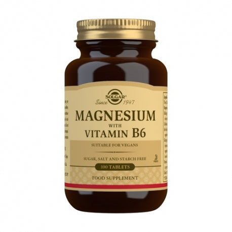 Solgar Magnesio Con Vitamina B6 100 Comp