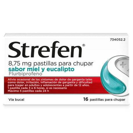 Strefen 8,75 Mg 16 Pastillas Para Chupar
