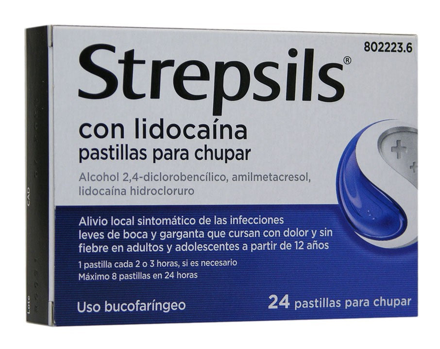Strepsils Lidocaina 24 Pastillas Para Chu
