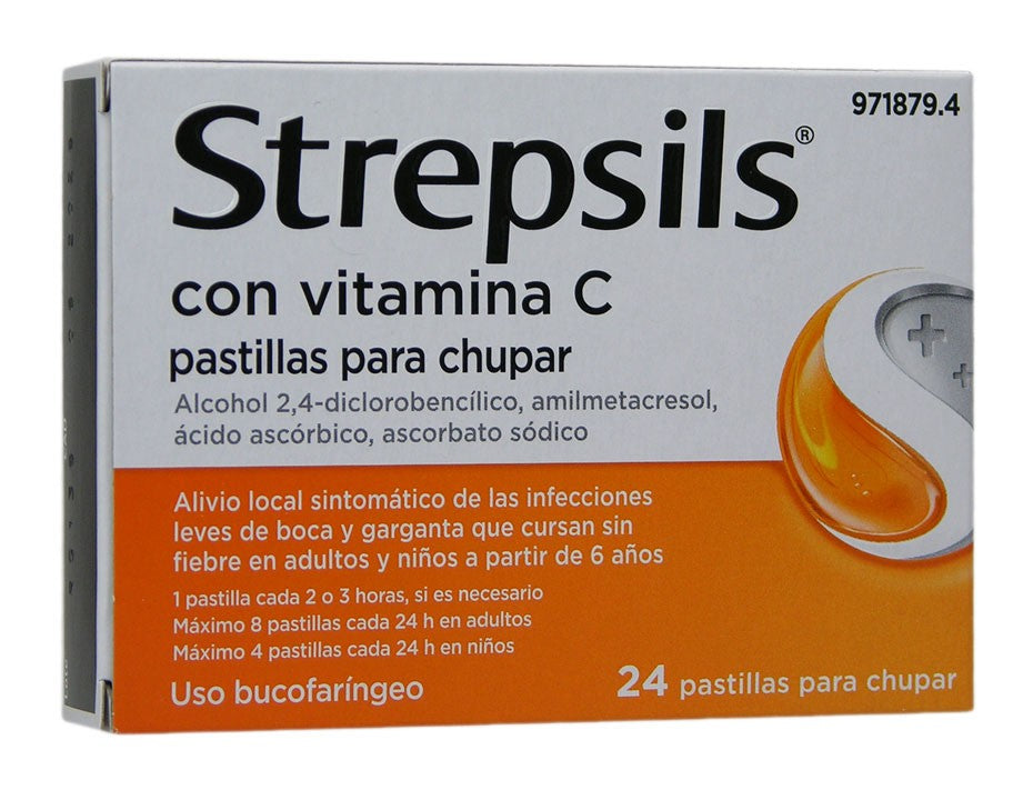 Strepsils Con Vitamina C 24 Pastilas