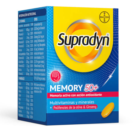 Supradyn Memoria 50+ 30 Comprimidos