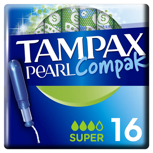 Tampax Compak Pearl Tampon 100%Algodon S