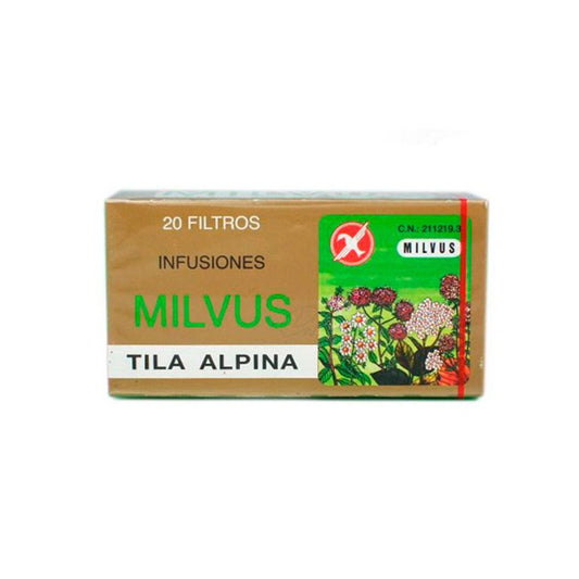 Caja de Alpina Tila 1.2 G con 20 filtros de infusión, producto de parafarmacia para la relajación.