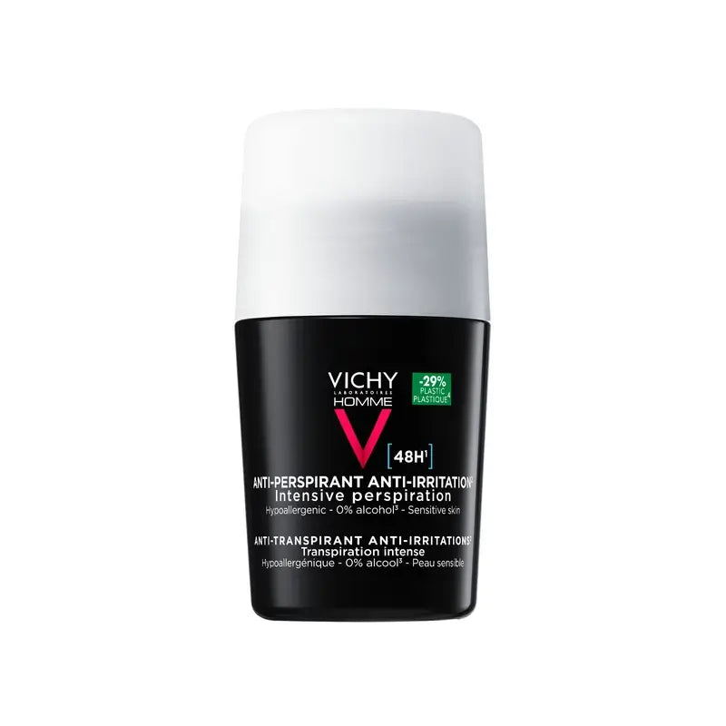 Vichy Homme Desodorante Roll-On Pieles Sensibles 48H · 50 ml