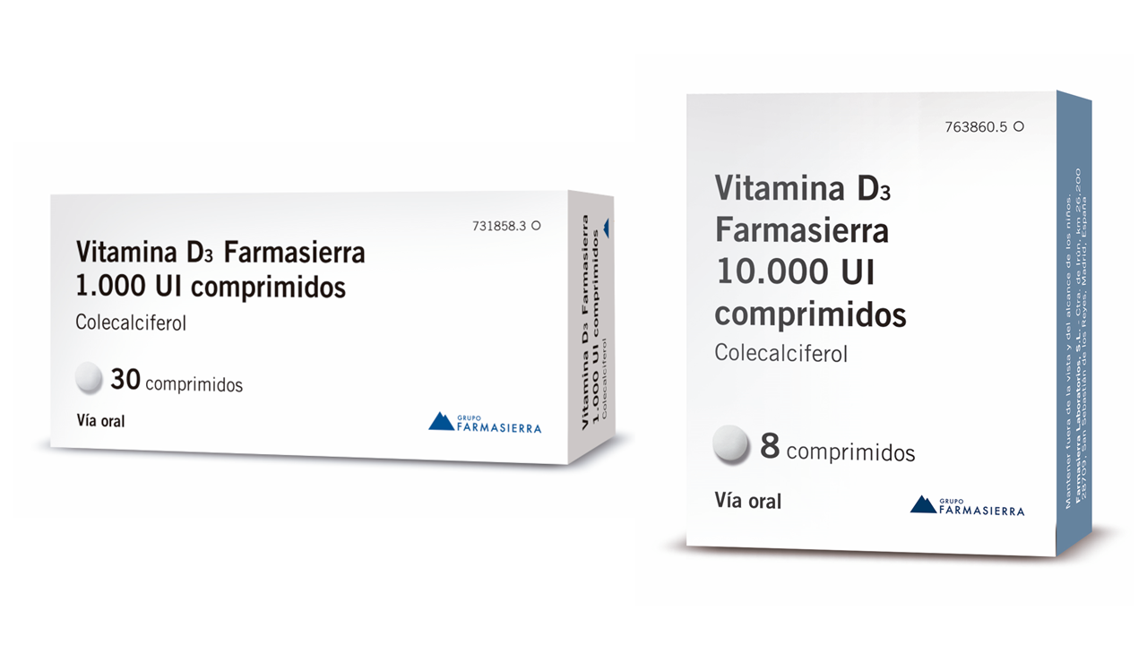 Vitamina D3 Farmasierra 1000 Ui 30 Compri
