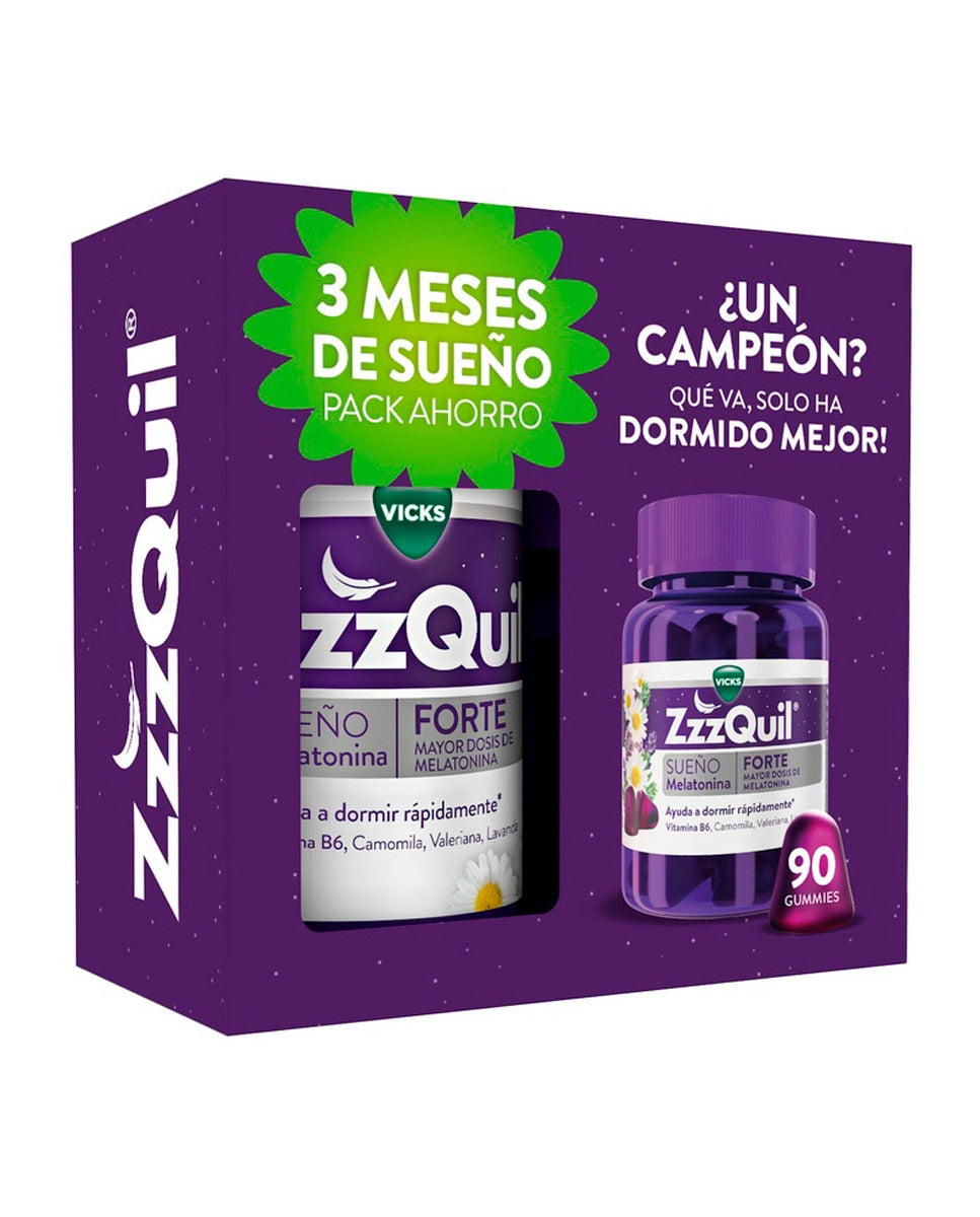 Zzzquil Sueño Forte 90 Gummies Sabor Fru