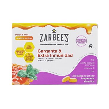 Zarbees Garganta Y Extra Inmunidad 24 Pa