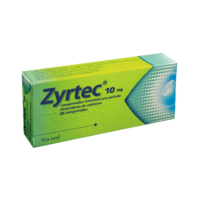 Zyrtec 10 Mg 20 Comprimidos