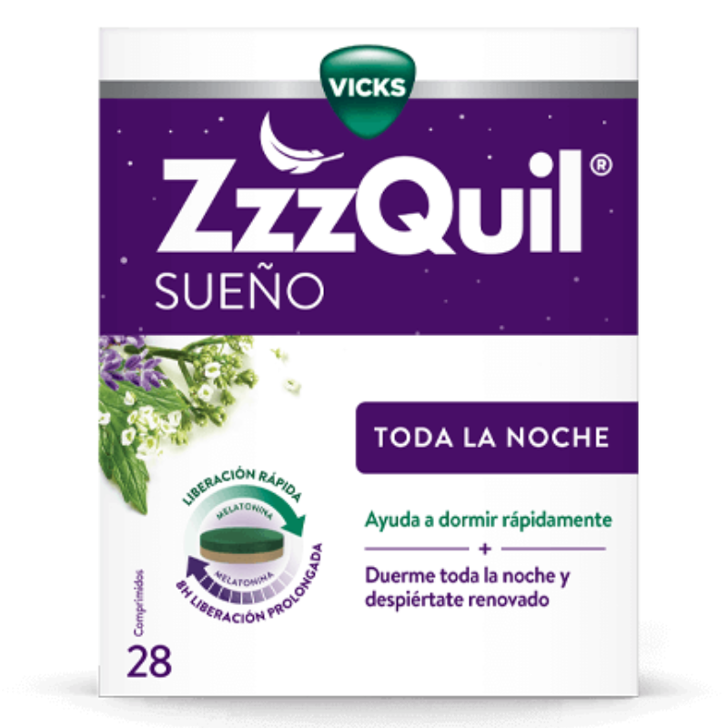 Zzzquil Sueño Toda La Noche 28 Comprimid